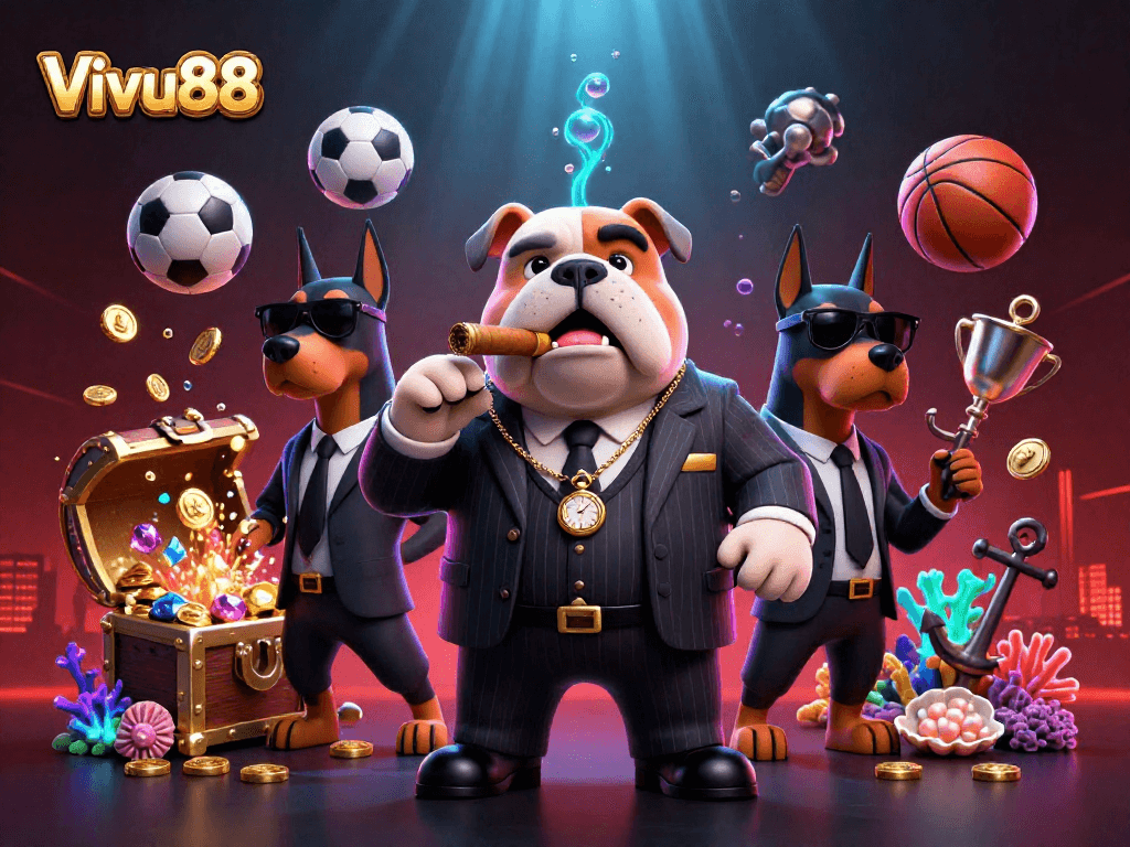 Experience thrilling sports betting at Vivu88 with dynamic characters and vibrant game elements.
