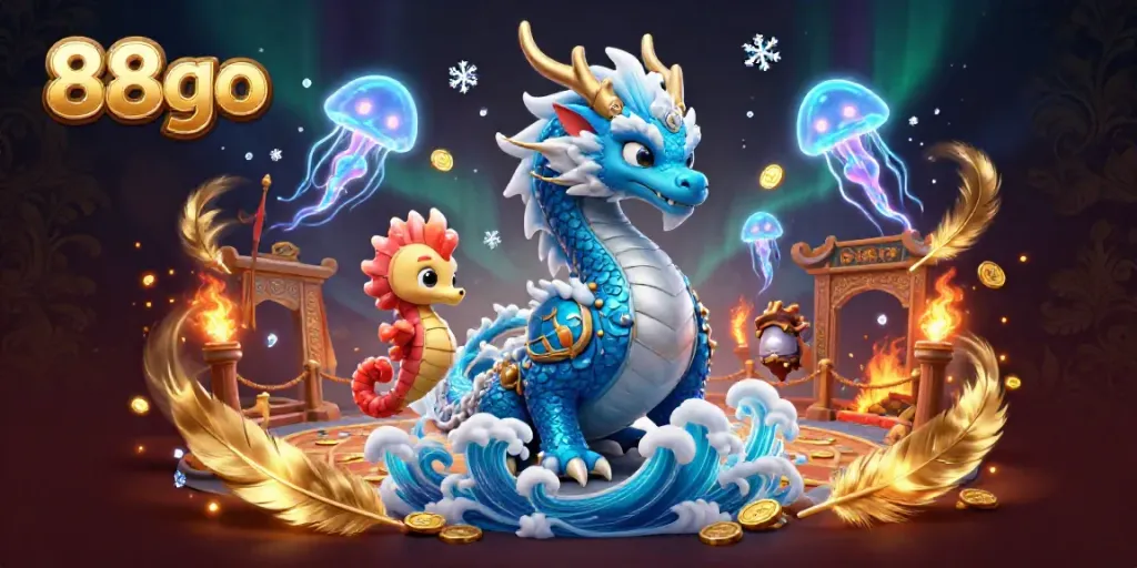 Engage in thrilling gameplay with 88go featuring vibrant underwater creatures and casino elements.