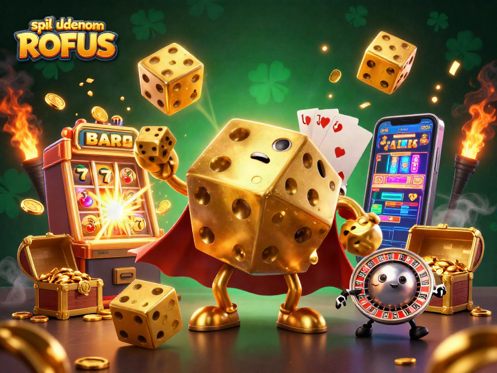 Experience thrilling gameplay in a vibrant 3D scene while indulging in spil uden om ROFUS at top casinos.
