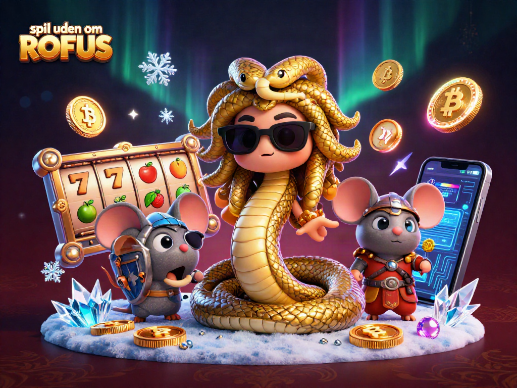 Play slots without ROFUS at vibrant online casinos featuring a friendly Medusa and warrior mouse.