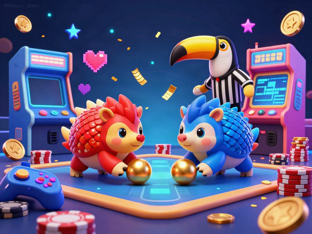 Experience thrilling gameplay with 88kbet's vibrant digital casino scene featuring playful pangolins.