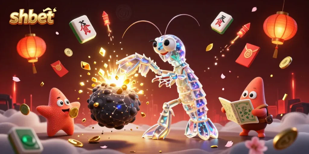 Engage in thrilling gameplay with shbet's immersive casino experience in a vibrant 3D scene.