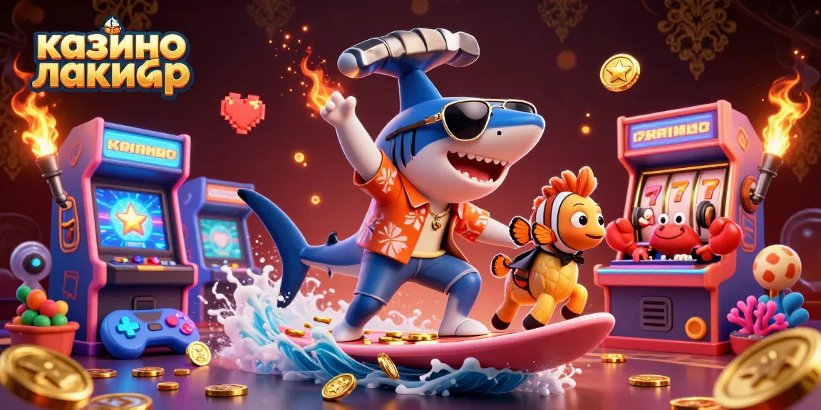 Engage with vibrant casino gameplay at казино лакибир, featuring a playful underwater scene.